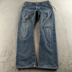Vintage Y2K Levis 517 Jeans Mens 34x32 Blue Faded Distressed Bootcut Denim Pants